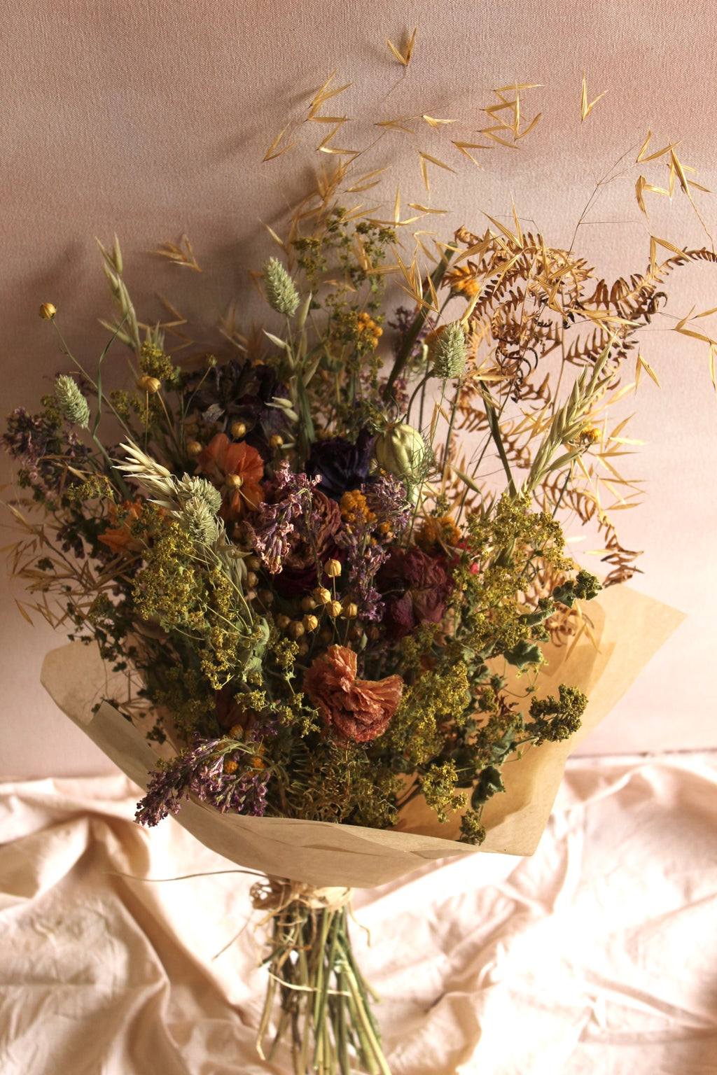 Dried flower bouquets