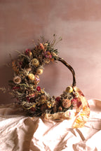 Crescent moon wreath