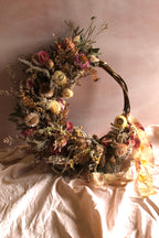 Crescent moon wreath