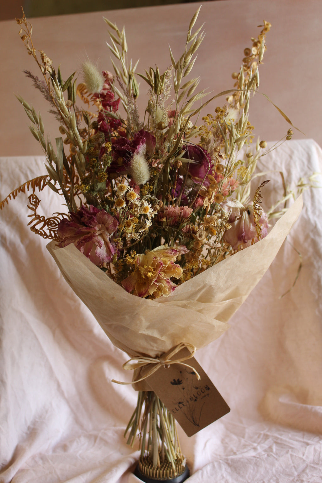 Dried flower bouquets