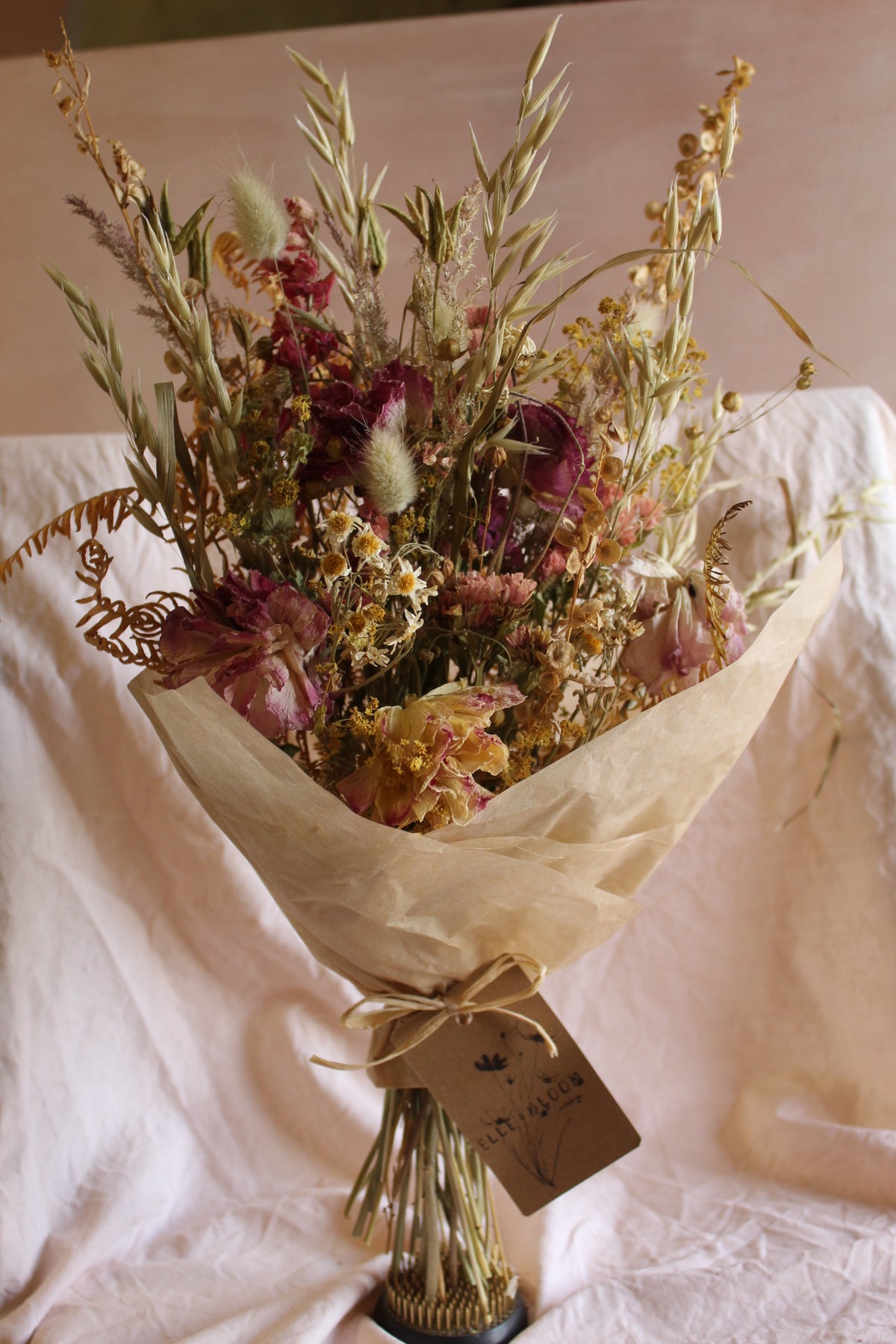 Dried flower bouquets