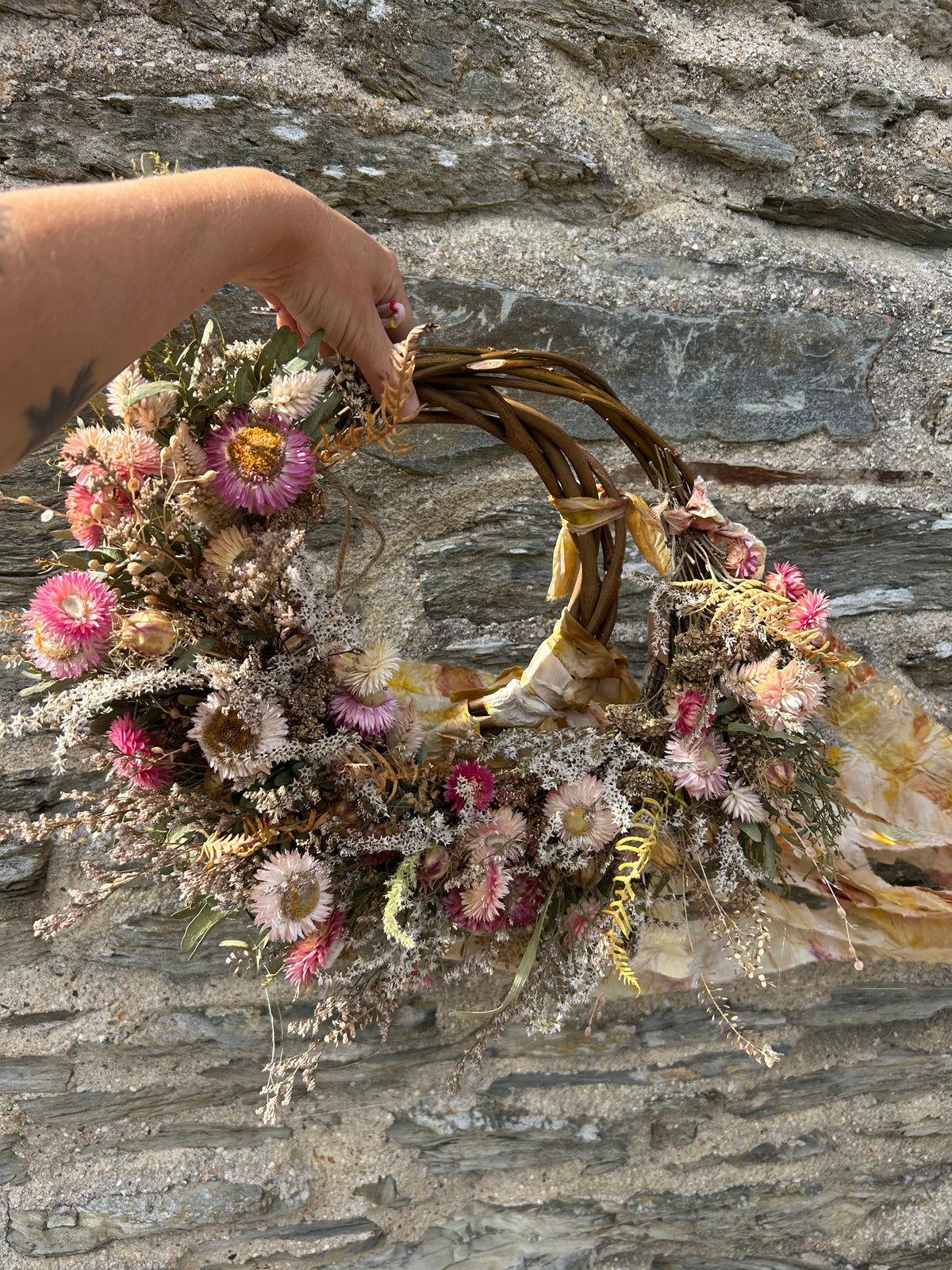 Crescent moon wreath
