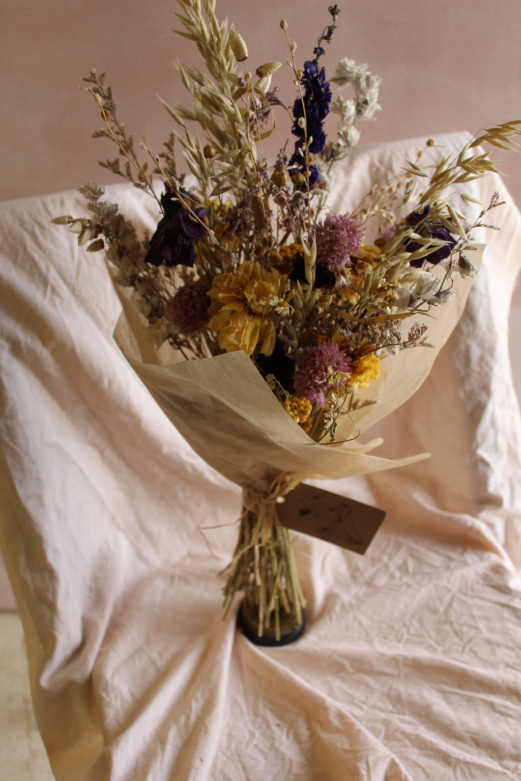 Dried flower bouquets