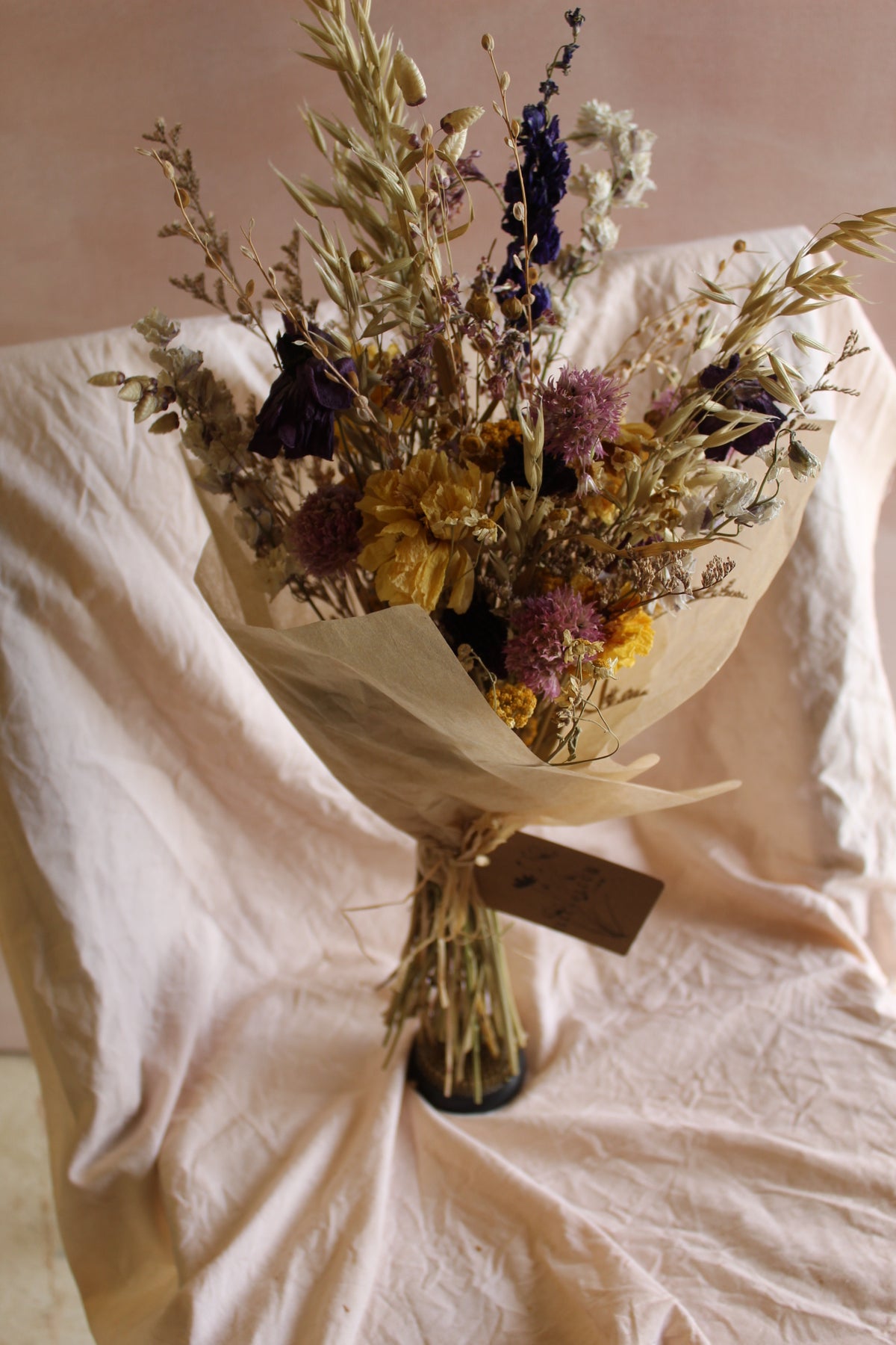 Dried flower bouquets