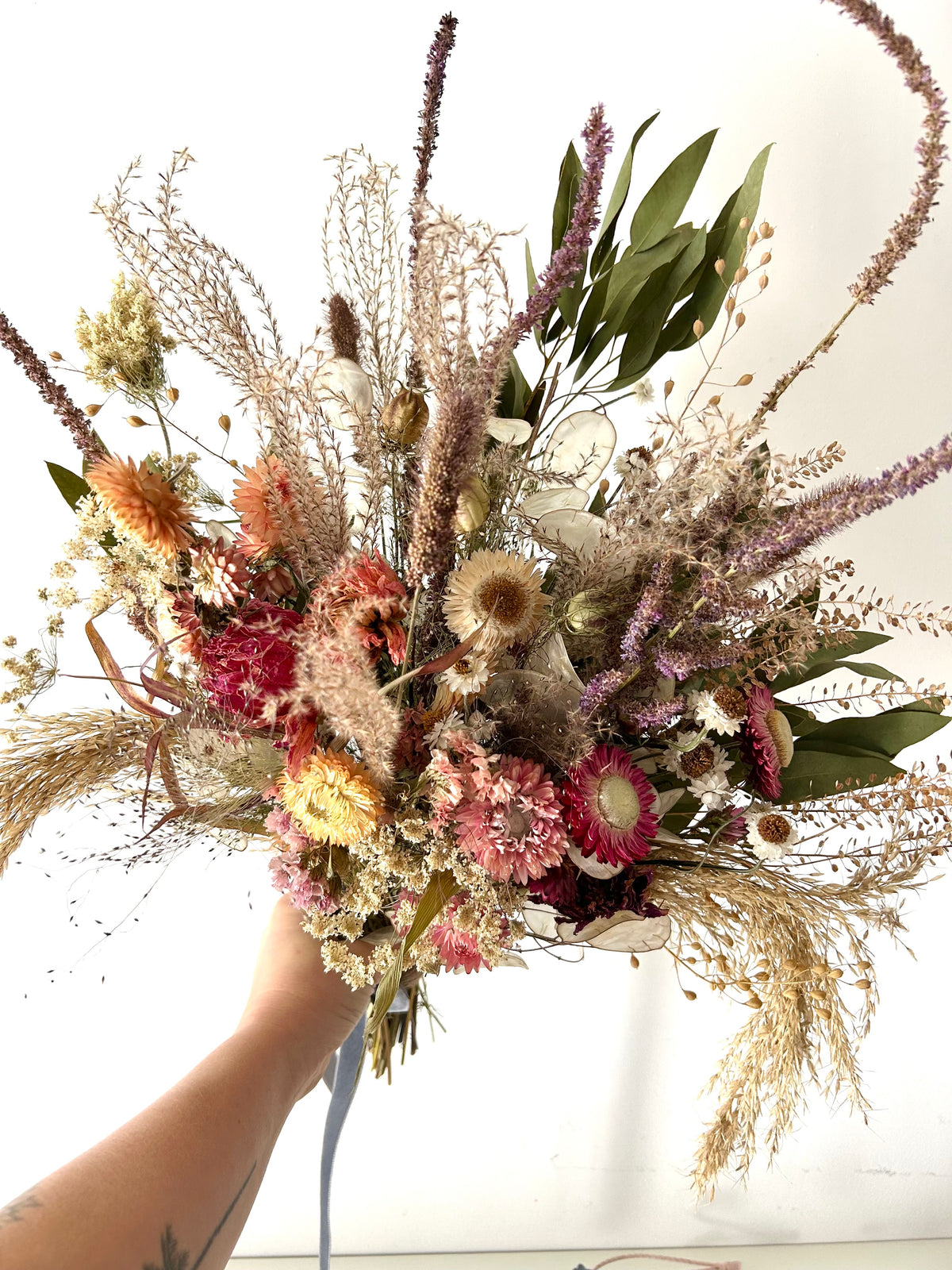 Dried flower bouquets