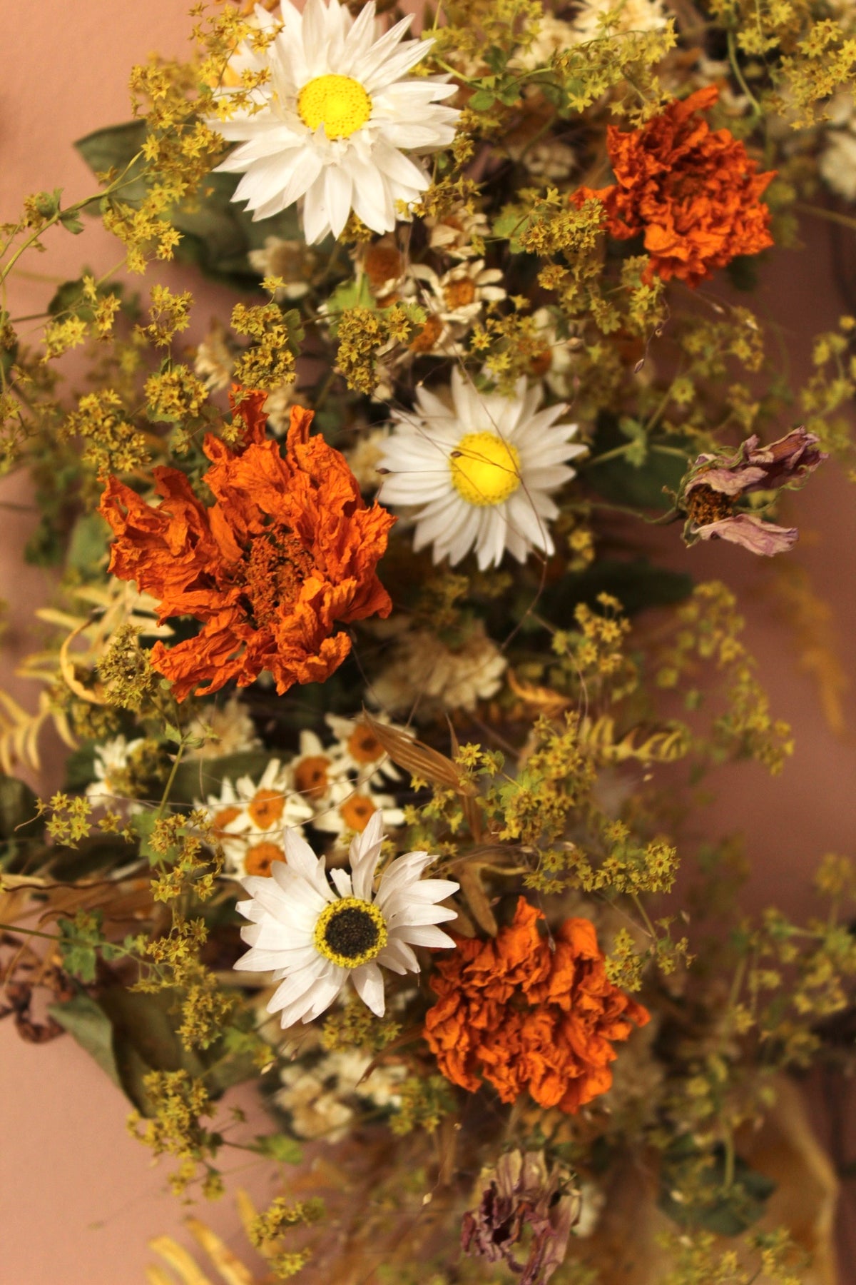 Golden magic wreath